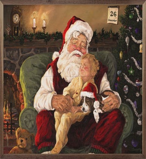 Santa With Child By Terry Doughty